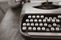 a typewriter