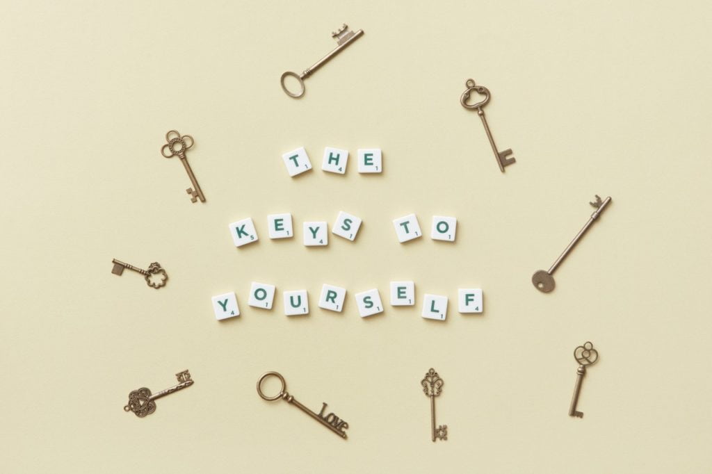 letters spell the keys to yourself