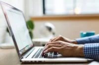 a guy with a laptop